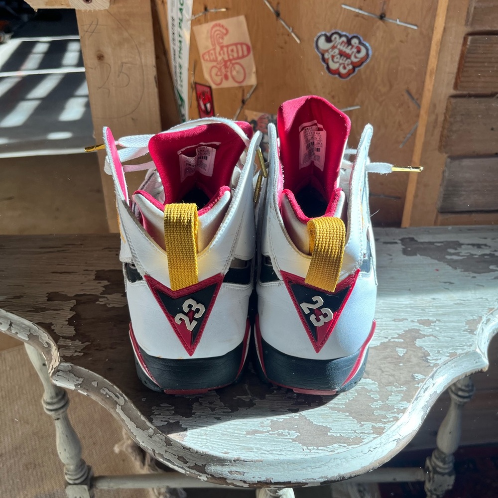 Jordan 7 “Cardinal” sz 10.5 - Picture 5 of 6